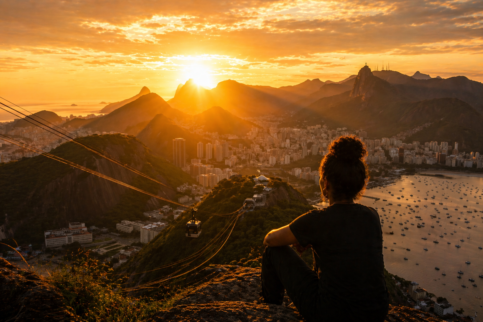Profissional concentrada organizando o bastidor do evento